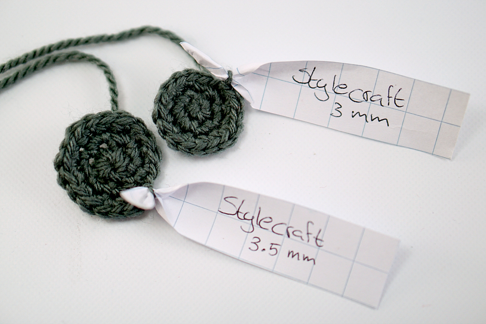 Stylecraft with 3mm and 3.5 mm hook